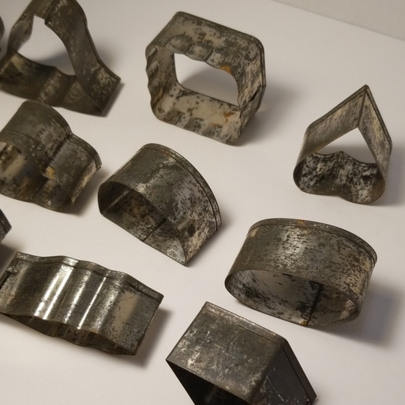 🌲Antique!🌲Christmas Cookie Cutters Bakers Dozen - Picture 7 of 8